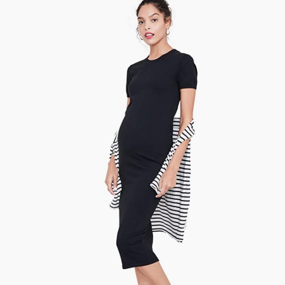 HATCH Collection | Maternity "The Eliza" Midi-Length Dress, Two-Way Stretch